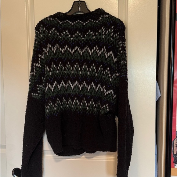 Pilcro Selene Fair Isle Mock Neck Pullover Sweater - Picture 6 of 10